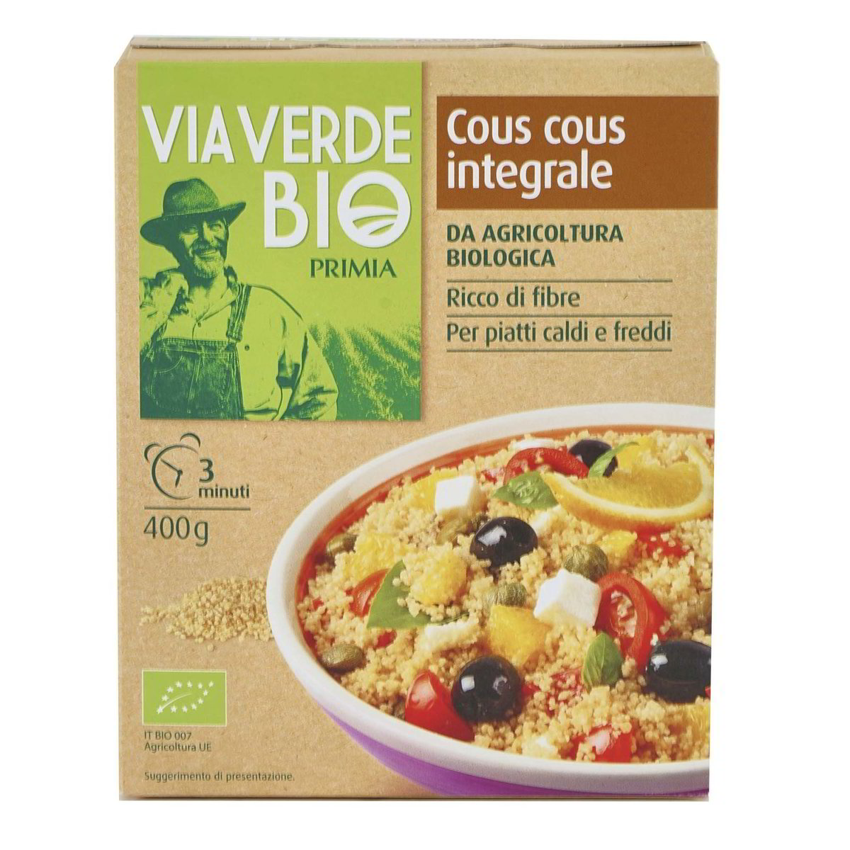 Cous Cous Integrale Precotto Via Verde Bio G Tigros