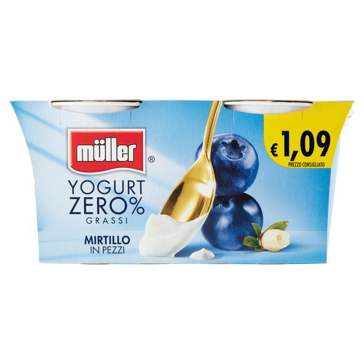 Yogurt Magro Mirtillo Muller Gr X Tigros