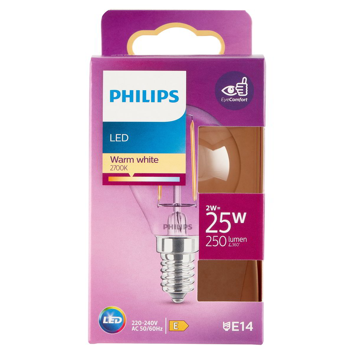 LAMPADINA LED CLASSICA 25W E14 SFERA PHILIPS Tigros