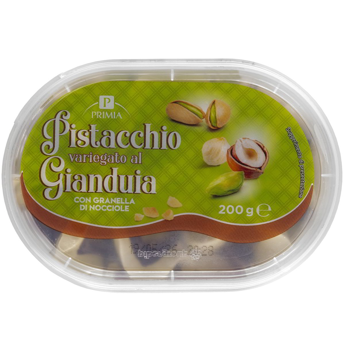 Gelato Pistacchio Variegato Al Gianduia Primia Gr Tigros