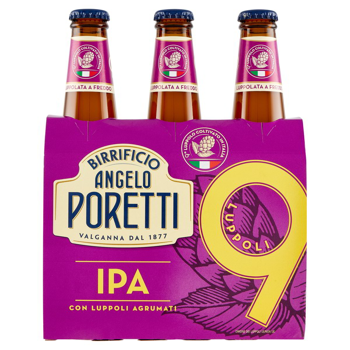 BIRRA 9 LUPPOLI IPA ANGELO PORETTI CL 33x3 Tigros