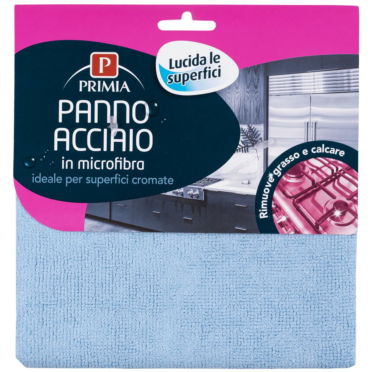 PANNO ACCIAIO MICROFIBRA 35X35 PRIMIA PZ.1 - Tigros