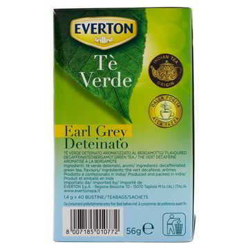 TE'VERDE EARL GREY DETEINATO Everton gr 56