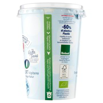 YOGURT BIO BIANCO 0,1% STERZING VIPITENO GR.500 - Tigros