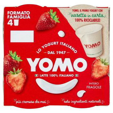 YOGURT INTERO FRAGOLA YOMO GR.125x2 - Tigros