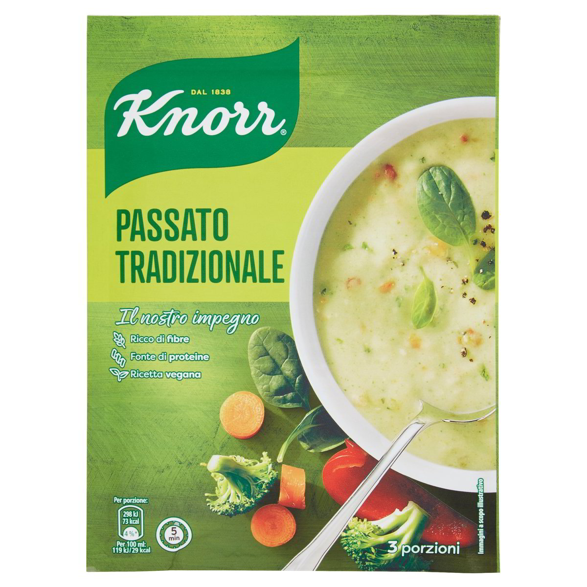 PASSATO DI VERDURE TRADIZIONALE KNORR GR.69 - Tigros