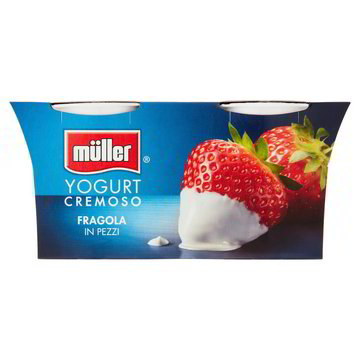 YOGURT CREMOSO ALLA FRAGOLA MULLER GR.125X2 - Tigros