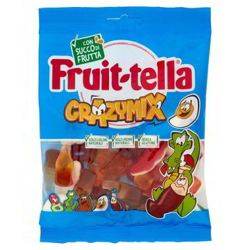 Caramelle Gommose Crazy Mix Mini Fruittella, 250 Gr Conf.10 Bustine