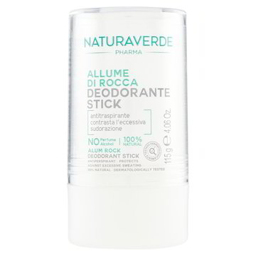 NATURAVERDE DEODORANTE STICK 115 GR. ALLUME DI ROCCA