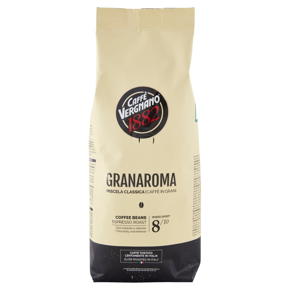 Caffè Gran Aroma in grani Caffè Vergnano 1882 500 gr